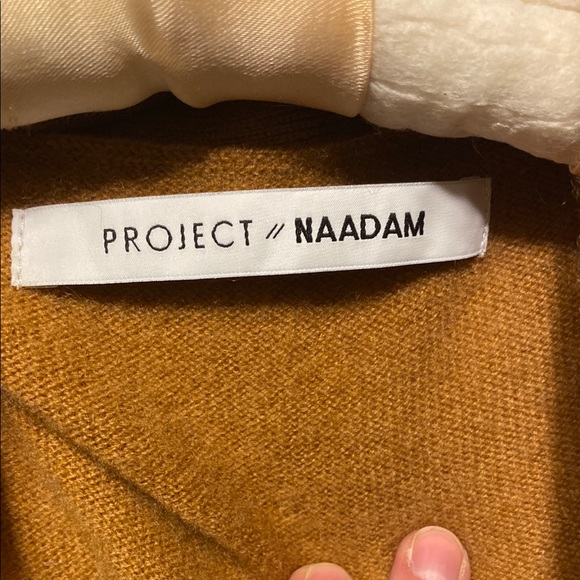 Brown Cashmere Cardigan with Button Detail - Picture 2 of 3